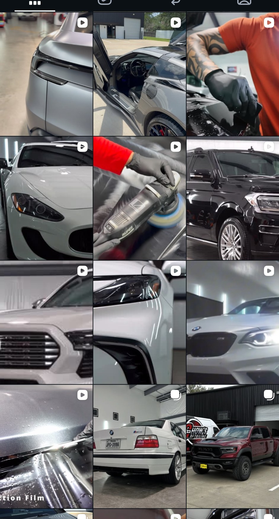 Detailing business Instagram feed before